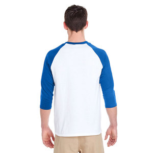 เสื้อผู้ชายสีขาวชมพู แขนยาว 3/4  คอกลม ทรงหลวม สวมใส่สบาย ผ้าฝ้าย 100% สีพื้น ผ้าเจอร์ซีย์ถัก  ยับยาก น้ำหนัก 320 กรัม - Product Image 4