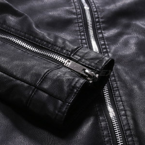 Professional Manufactured Breathable Comfortable Men <b>Leather</b> <b>Jacket</b> Casual Wear Fashion Outdoor <b>Winter</b> Zipper OEM Service - Product Image 6