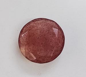 หินควอตซ์สตรอเบอร์รี่สีแดงทรงกลมเจียระไนแบบเหลี่ยมคม ขนาด 20*20*6 มม. 15*15*6 มม. 12*12*6 มม. อัญมณีธรรมชาติ 100% - Product Image 4