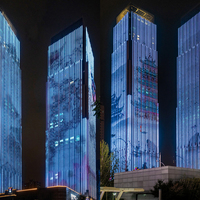 Source de lumière ponctuelle LED DMX P100, tube LED couleur pleine pour façade de bâtiment par fabricant chinois
