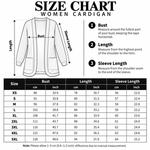 Custom Soft Acrylic Winter <b>Cardigans</b> Blue White Striped Casual Twin Pockets Comfortable Loose Fit <b>Women</b> Sweaters - Product Image 6