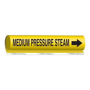 Brady Flexible Medium Pressure Steam Pipe <b>Marker</b> for Industrial & Power <b>Plant</b> Identification - Product Image 1