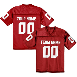 ผู้ผลิตเสื้อทีมฟุตบอลอเมริกันระดับพรีเมียม ผ้าโพลีเอสเตอร์ตาข่าย รับผลิตแบรนด์ส่วนตัว แบบย้อมระเหิด แห้งเร็ว ชุดกีฬาสำหรับทีม - Product Image 1