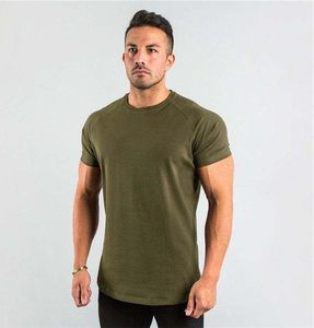 Men's Plus Size Athletic Yoga Gym Wear Muscle Fit Jersey Blank Tee with Raglan Sleeve Breathable Cotton Spandex Workout <b>T</b>-<b>Shirt</b> - Product Image 4