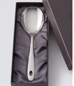 Cuchara para servir de acero inoxidable, mango largo, pulido espejo, apta para lavavajillas, diseño minimalista para uso en utensilios de cocina - Product Image 6