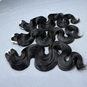 Prix usine Extensions de cheveux humains os droit génie trame cheveux bruts vague de corps faisceaux de cheveux - Product Image 5