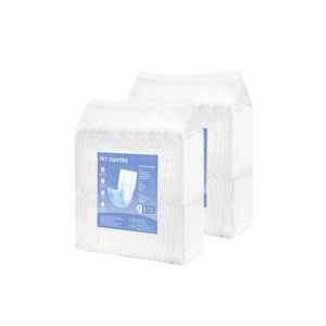 Pannolini Monouso per Cani Maschi con Indicatore di Umidità, Fascia Addominale Antiperdita a 360 Gradi, Super Assorbenti, con Stampa Doggi - Product Image 1