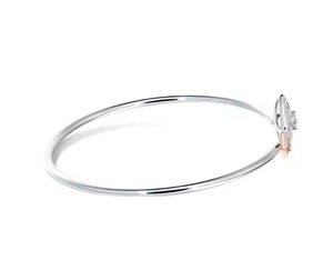 Round Shape Lab Grown Diamond Pave <b>Bangle</b> 18K White Gold Diamond Bracelet and <b>Bangle</b> <b>for</b> Women at Wholesale Price - Product Image 5