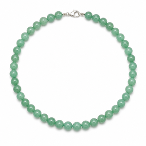 Collier en pierre naturelle de quartz rose 6 mm avec perles rondes brillantes en spinelle noire et fermoir tubulaire minimaliste - Product Image 6