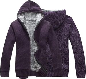 Cárdigan de punto de algodón de manga larga para hombre, estilo lavado, con estampado de diseñador, sudadera moderna para invierno - Product Image 1