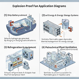 Ventilador con Motor EC Antideflagrante de Taiwán IP67 115V 230V 120*120*38mm EEP12038-HM - Product Image 5