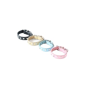 ปลอกคอสุนัขทำด้วยมือหนังคุณภาพระดับพรีเมียมพร้อมแป้นเสริมสำหรับตกแต่งลายคริสตัลแบบแข็งผู้ผลิตชั้นนำ - Product Image 5