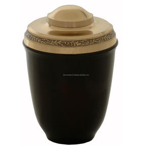 Urnes funéraires en laiton moderne de choix premium, décoration intérieure de salon, vitrine, conteneur funéraire en métal moulé - Product Image 2