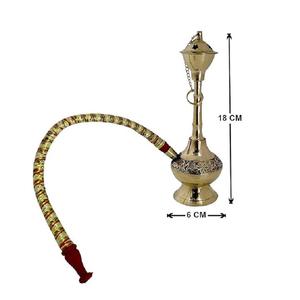 Cachimba Clásica de Latón Fundido para Hogar, Hotel, Restaurante, Accesorios, Diseño Moderno Chapado en Oro, Cachimba Metálica para Fumar con Pipa - Product Image 3