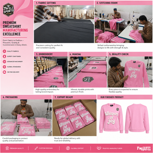 Sudadera Personalizable de Cuello Redondo para Mujer, Tejido Grueso, Transpirable, Ecológica, 100% Algodón, Estampado Invernal, Color en Contraste en la Parte Delantera - Product Image 6