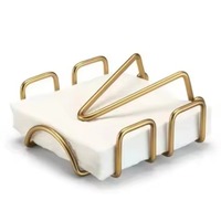 Support à serviettes en métal moderne et exclusif pour table à manger et cuisine, support à mouchoirs chic pour la maison, le bureau et les restaurants