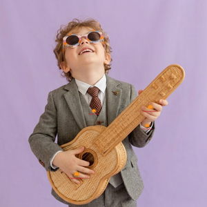 Juguete de Guitarra de Mimbre Tejido a Mano, Decoración para Habitación Infantil, Instrumento Musical de Juguete, Accesorio de Juego de Imitación para Niños - Product Image 1