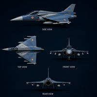 Service d'impression 3D personnalisé : Maquette d'avion de chasse, précision 0,1 mm, prise en charge STL/3MF, puzzle DIY, avion éducatif à assembler, pour exposition