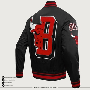 Custom Streetwear Satin TeamsJacket Embroidered Patchwork <b>Camo</b> Loose Fit Winter Bomber Coat OEM High Quality <b>Jacket</b> Fro Unisex - Product Image 3