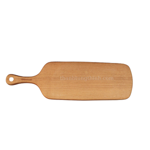 Planche à découper en bambou Thatuwood, rectangulaire, minimaliste, plateau de service alimentaire pour la cuisine, design durable avec poignée - Product Image 3