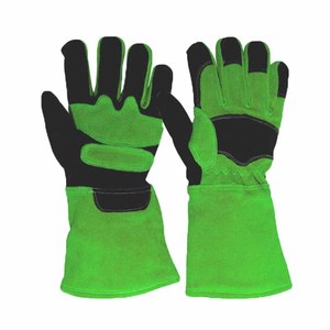 Gants de soudage en cuir de vachette pleine fleur renforcés, résistants à l'abrasion, pour la lutte contre les incendies et le barbecue, avec logo personnalisé - Product Image 4
