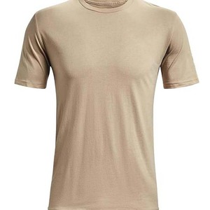 Plain Solid Pattern High Quality 100% Cotton Custom Cropped T-Shirt for Men Drop Shoulder Mock Neck T-Shirt For Men - Product Image 4