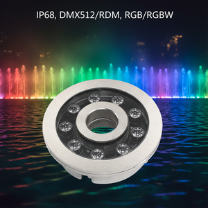 Lumière LED sous-marine carrée en acier inoxydable RVB colorée, étanche IP68, pour piscine, fontaine, éclairage de projet paysager - Product Image 2