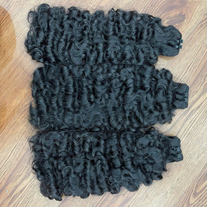 Super Sale Raw Vietnamese Hair Double Drawn Steam Burmese Curly 100% Cuticle Aligned Hair Weaving No <b>Tangle</b> No Shedding - Product Image 1