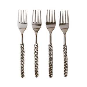 Juego de tenedores de metal plateado de alta calidad para bodas, restaurantes y hoteles, procedente de la India. - Product Image 1