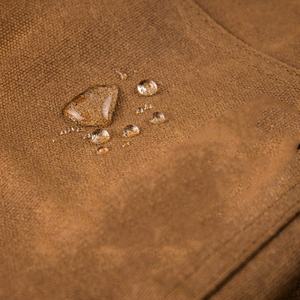 Delantal de cuero genuino de alta calidad, fabricado en fábrica, impermeable, con bolsillo para cocina, reutilizable, de material suave. - Product Image 3