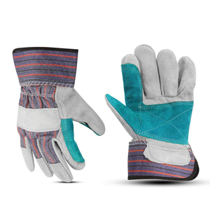 Guantes de Trabajo de Cuero Personalizados con Logotipo, Alto Rendimiento, Antideslizantes, Color Sólido, para Protección de Manos y Brazos - Product Image 1