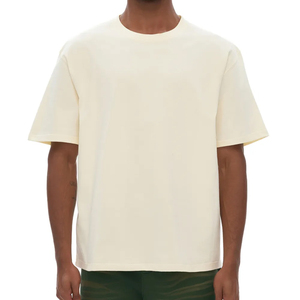 เสื้อยืดผู้ชายคอตตอน 100% คุณภาพสูง ขายส่ง ทรงโอเวอร์ไซส์ ไหล่ตก ออกแบบเองได้ สกรีนโลโก้ตามสั่ง เสื้อยืด unisex - Product Image 1