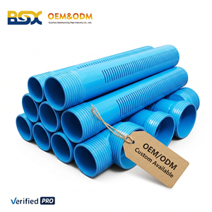 Tubería de filtro ranurada de UPVC OEM PN10 a prueba de colapsos de 4, 6, 8, 10 pulgadas, malla de arena CNC, tubería industrial personalizada para perforación de pozos - Product Image 5
