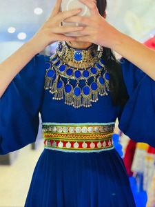 Latest Design Afghan Kuchi <b>Dress</b> Heavy Embroidery Afghani <b>Dress</b> Knee Length Breathable Frock Women Casual <b>Dresses</b> Wholesale - Product Image 2