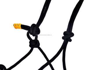 Halter de cuerda de nailon equino Premium con banda de nariz trenzada y broche rápido para carreras de caballos para venta de exportación - Product Image 3