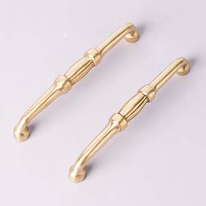 Round D <b>Bar</b> <b>Pull</b> Drawer Bend Cabinet Hardware Stainless Steel Color Solid Brass Kitchen Cabinets Door <b>Pull</b> Handles - Product Image 6