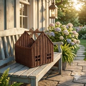 ตะกร้าหวายงานฝีมือสำหรับบ้าน - Product Image 3