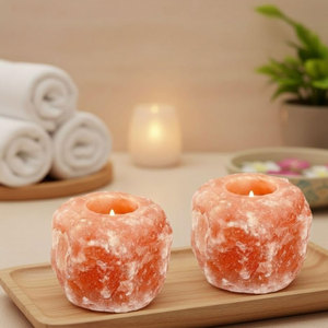 Lampe à sel porte-bougie la plus vendue, dernier design, en vente, fabriquée au Pakistan - Product Image 1