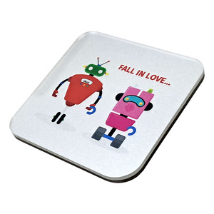 Imán Acrílico Cuadrado Personalizado para Refrigerador, Robot, Parejas, Decoración de Boda, Adhesivo Magnético, Regalo - Product Image 1