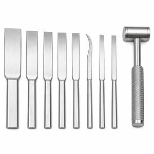 Petit ensemble d'osteotomes avec 8 osteotomes et marteau ZETOMEDPRO - Product Image 1