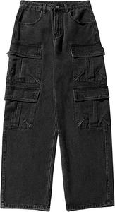 Unisex High Quality Customizable Denim <b>Jeans</b> 100% Cotton Colored Wash Lightweight Woolen Embroidered <b>Elastic</b> <b>Waist</b> Custom Logo - Product Image 5