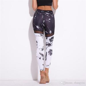 Vêtements de fitness pour femmes à taille haute OEM, nouvelle arrivée, pantalons de yoga avec poches, leggings de sport avec motif imprimé - Product Image 5
