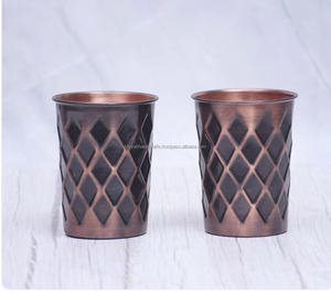 Verre en cuivre pur et équipement de service d'eau laqué sans danger pour les aliments, pour la cuisine et la table - Product Image 4