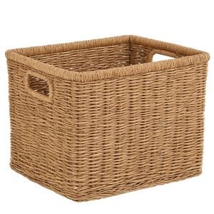 Strong Handmade Woven Seagrass <b>Basket</b> with Handles for Kitchen <b>Bathroom</b> & Living Room Storage-Durable Multifunction Design - Product Image 3