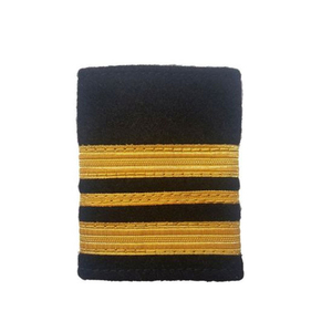 Customized <b>Shoulder</b> Boards Uniform Epaulette In Golden Color Embroidered Soft Slip Epaulette From Pakistan - Product Image 2