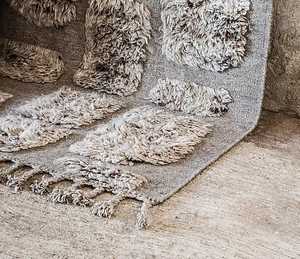 Tapis de luxe Beni Ourain en laine berbère marocaine noué à la main, authentique tapis tribal Beni Ourain fait main en laine - Product Image 4