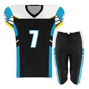 Uniforme de football américain de haute qualité à bas prix, fabriqué en spandex/polyester, respirant, hiver, logo frontal, nom d'équipe personnalisé - Product Image 1