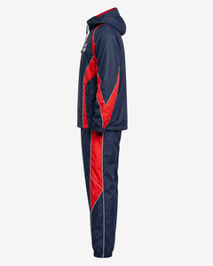 Custom Waffle Embroidered Waterproof Thermal Winter Windbreaker Sporty Tracksuit Set Men Hooded Full Zip Jacket Pants Outdoor - Product Image 4