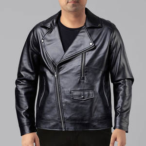 Collection Hiver – Blouson en Cuir Homme Streetwear Épais Coupe Slim Grandes Tailles Disponibles Plusieurs Couleurs – Blouson Biker en Cuir - Product Image 5