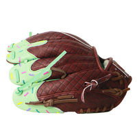 Guantes de Béisbol de Cuero de Primera Calidad, Diseño Personalizado, para Zurdos, Cómodos, Duraderos, Ligeros y Profesionales, al Mejor Precio